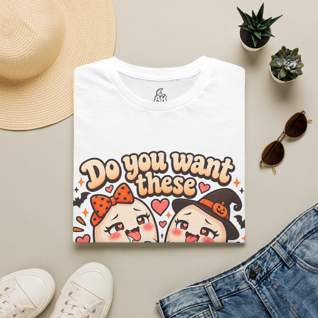 Do You Want Some Boo(bies)? Funny Halloween Graphic Tee