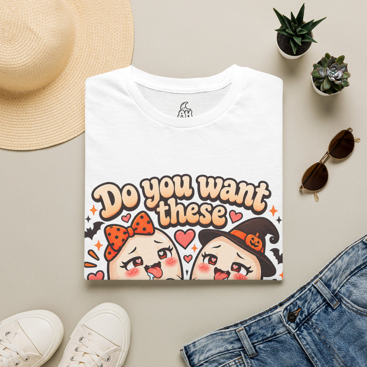 Do You Want Some Boo(bies)? Funny Halloween Graphic Tee