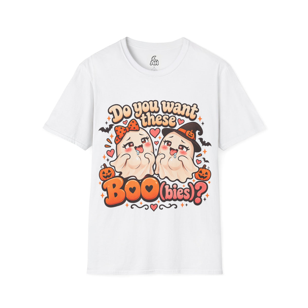 Do You Want Some Boo(bies)? Funny Halloween Graphic Tee