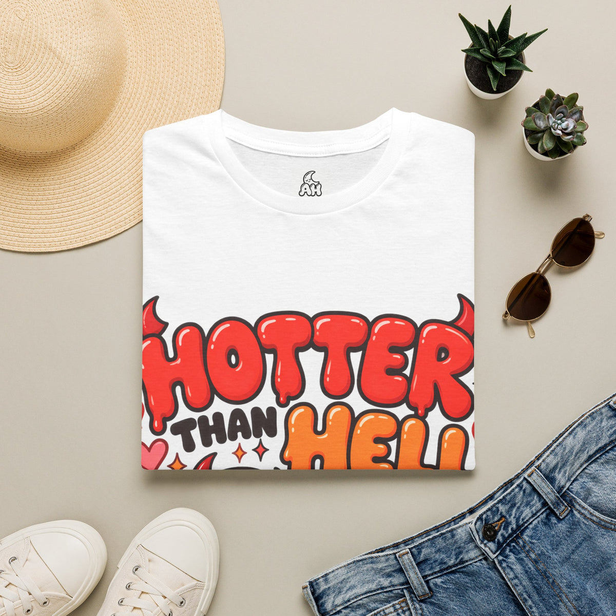 Hotter Than Hell Graphic Lounge & Sleep T-Shirt