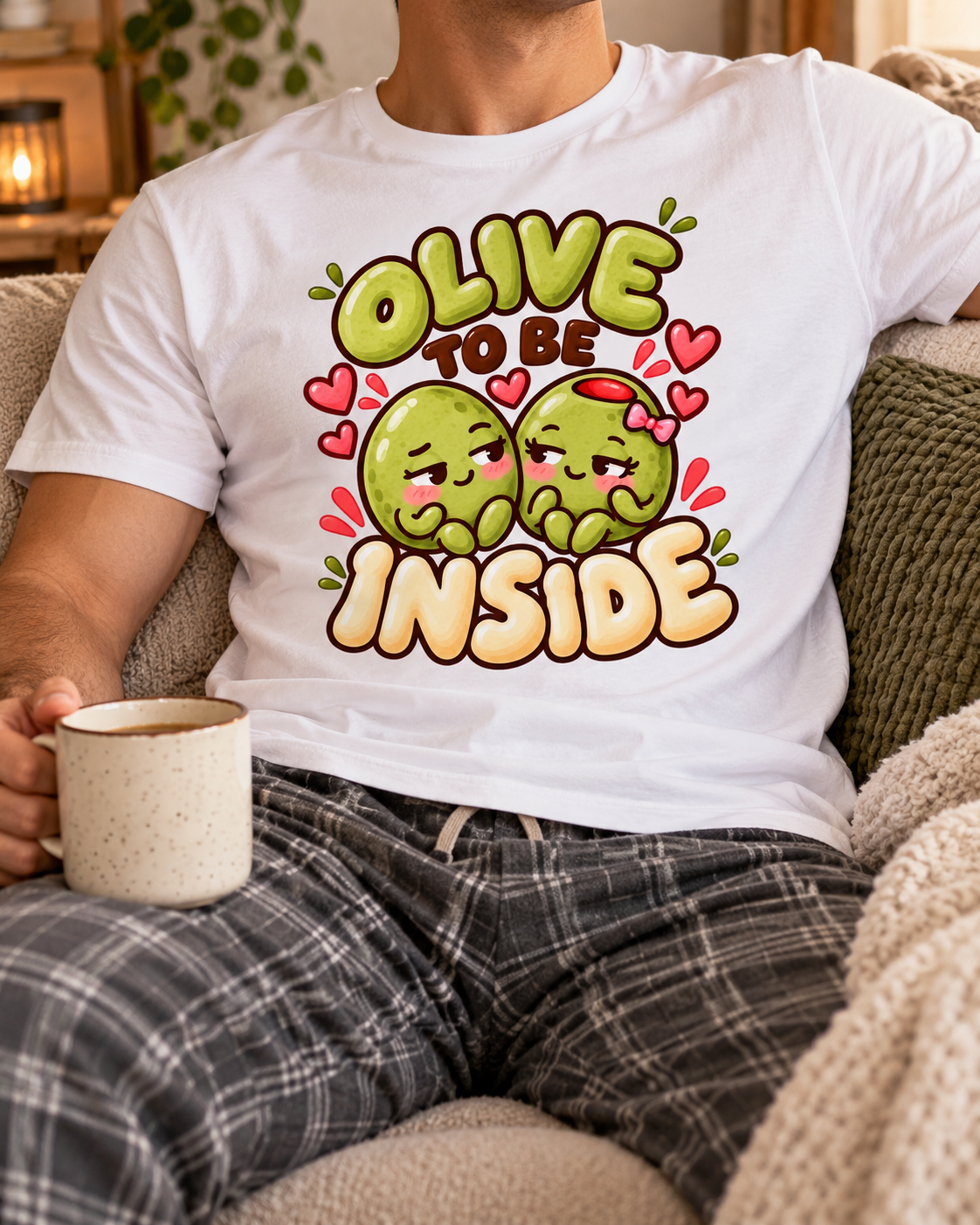 Olive You to be Inside Sleep & Lounge Wear
