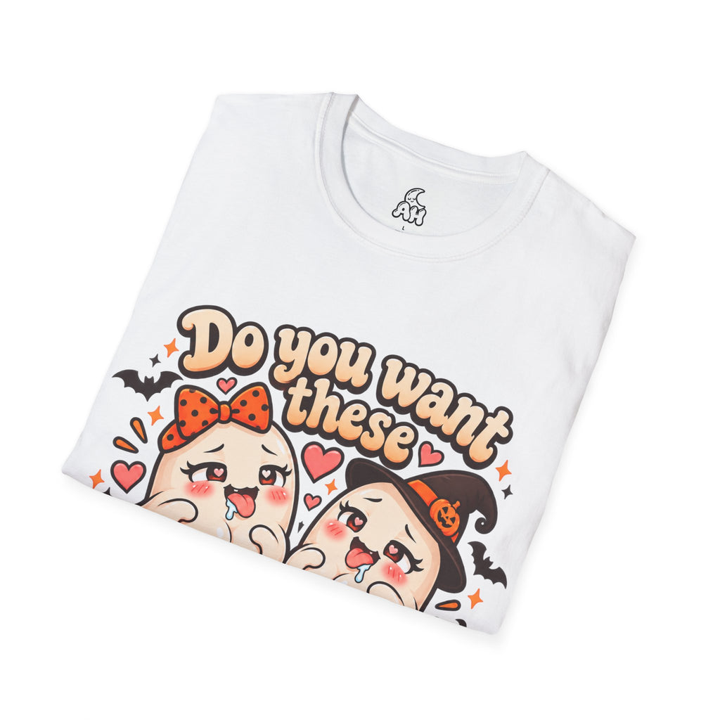 Do You Want Some Boo(bies)? Funny Halloween Graphic Tee
